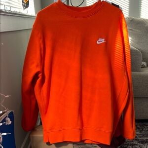 Nike | unisex Bright Orange Crewneck Sweater